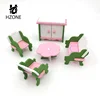HZ ONE Wholesale Wood Doll House Modern Dollhouse Wooden Miniature Furniture Toy