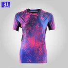 Custom Compression Top Sportswear Printed Athletic Active Wear Slim Fit Polyester Sport T Shirt Fitness Wear Men