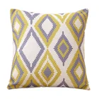 new revolutionary product 2018 wholesale gray quadrilateral design printed leather sofa seat cushion covers