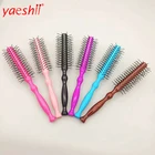 Yaeshii Wholesale Plastic Rolling Comb, Curly Hair Styling Round Hair Brush For Hair