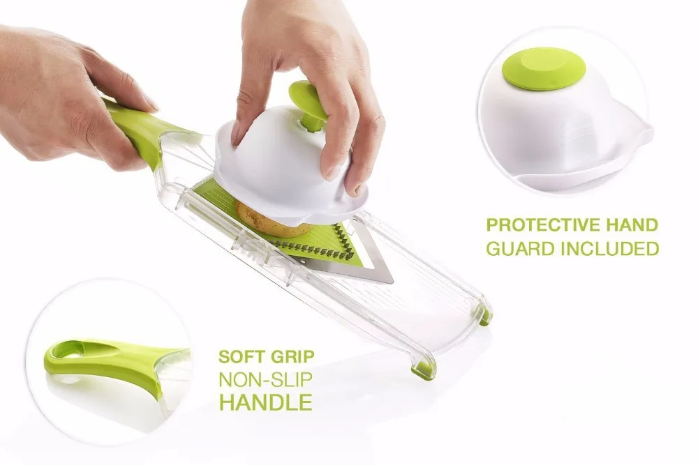 4 Blades Mandoline Slicer, Vegetable Chopper, Tomato Slicer