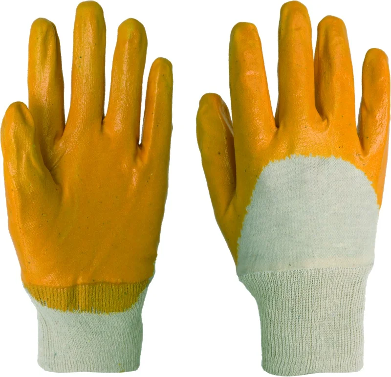 Lining Cotton Fabric Nitrile Gloves Coated Safety Working Gloves 4343 Safety Gloves Buy Lining