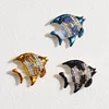 Wholesale Enamel tropical Clown fish brooch crystal rhinestone animal lapel pin jewelry women