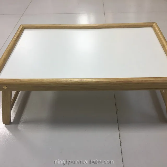 lap tv tray table wooden breakfast tray wood frame & handles