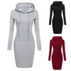 ecowalson pullover mini winter women hoodie dresses