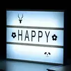 A4 Size DIY LED Letter light box Rechargeable Battery powered cinema light box