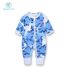 Happy flute kids romper baby zipper romper boys baby clothes romper