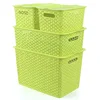 Multi-color rattan storage box plastic large storage basket kitchen vegetable finishing children storage basket