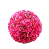 RH37550 wholesale fabric artificial round wedding decoration flower rose ball