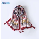 Latest lady stoles scarf beach wraps print shawl women