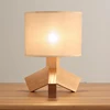 Zhongshan Wholesale supplier Wooden Table Lamp Fabric Lamp Shade with E27 buld design light