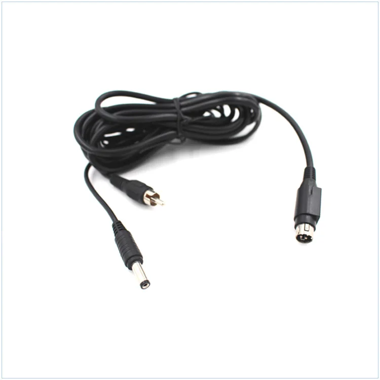 2 in 1 USB A male and RCA male connector to power mini din 4pin cable - ANKUX.COM