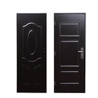 America Steel wooden Panel Door with door frame