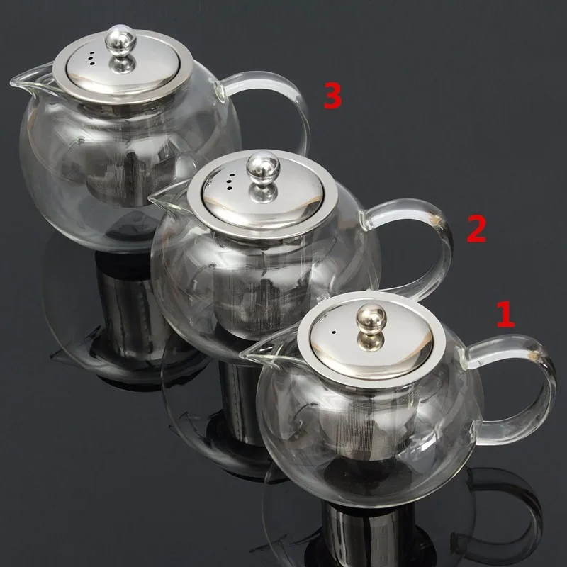 non-toxic pyrex clear glass teapot