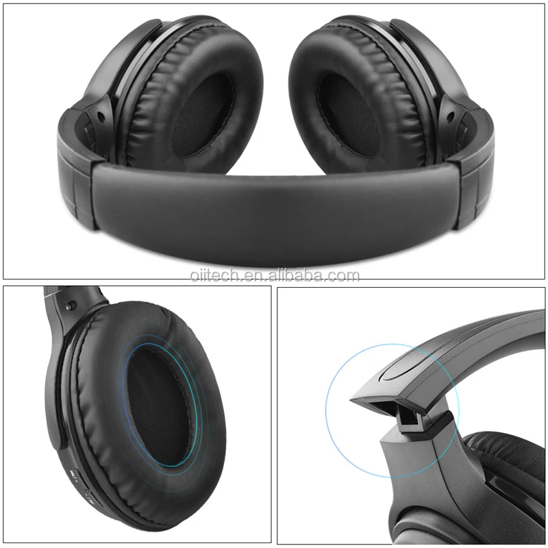 High-End Folding Super Bass Stereo ANC Noise Cancelling Blue tooth Wireless over Ear Headset headband earphone - ANKUX.COM