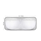 Customized Logo Silver Sunshade Car Windshield Front Sun Shade S