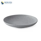 Porcelain Western Stoneware Dinnerware Glaze Ceramic Round Restaurant Plate