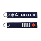 Custom embroidered key chain key tag jet tag