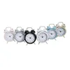 cheaper wholesale desktop promotional gifts multi-color real metal two bell alarm clock table clock