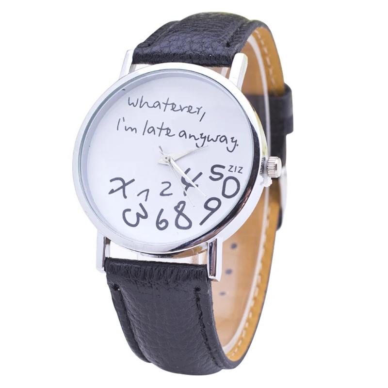 New Women Dress Watches Cartoon Electronics Quartz Watch 2015 Fashion Casual Sport PU Leather Wristwatch relogio feminino 056