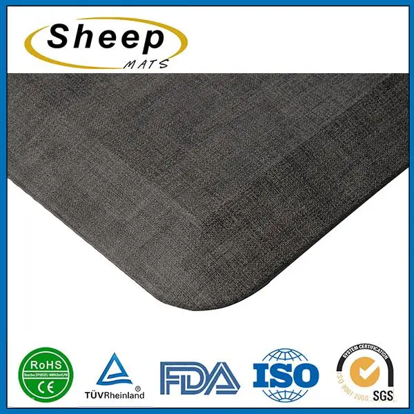 2016 New arrival anti-slip anti-fatigue pvc door no suction cup bath mat