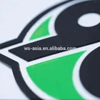 Fashion Colored border Customized design Raised 3D Silicone Heat Transfer Logo