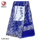 African french fancy embroidered beaded tulle bead pearl lace fabric for lady dress
