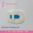Reinforcement IV transparent film dressing with cannula fixation