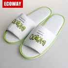 high quality luxury personalized printed eva hotel slippers