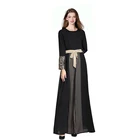Ethnic style chiffon hijab muslim abaya dress indonesia islamic muslim women kaftan dubai abaya long dress wholesale
