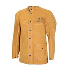 2016 Welding Accessories brown Protective Apparel Insulated Garments ANTI-CUT clothing factory made Protective Welding Jacket