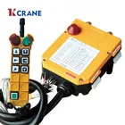 f24 6d/ 6s industrial wireless remote control single/ double speed radio remote control for crane 6 buttons