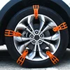 10 Pcs/set Orange Thickened Snow Tire Belt Emergency Vehicle Tyre Anti-Skid Chains