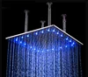 LED Ceiling Mounted Temperature Sensitive 3 color changing Rainfall Shower Head