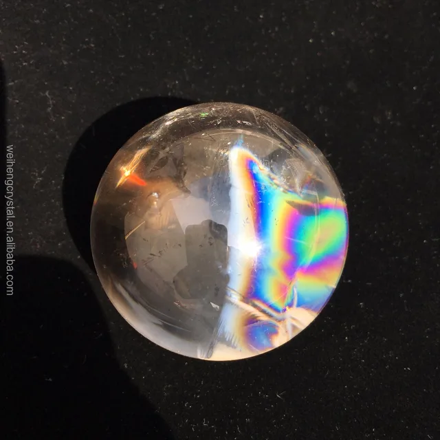 quartz crystal balls clear rainbow crystal balls 55mm spheres