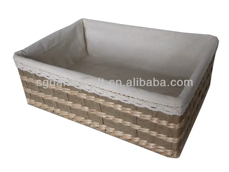 red laundry wicker basket