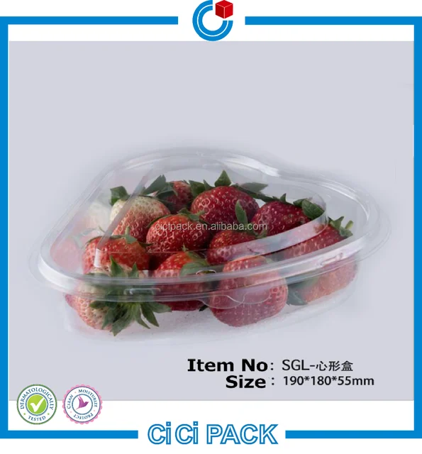 disposable pet transport box fruit plastic box for strawberry