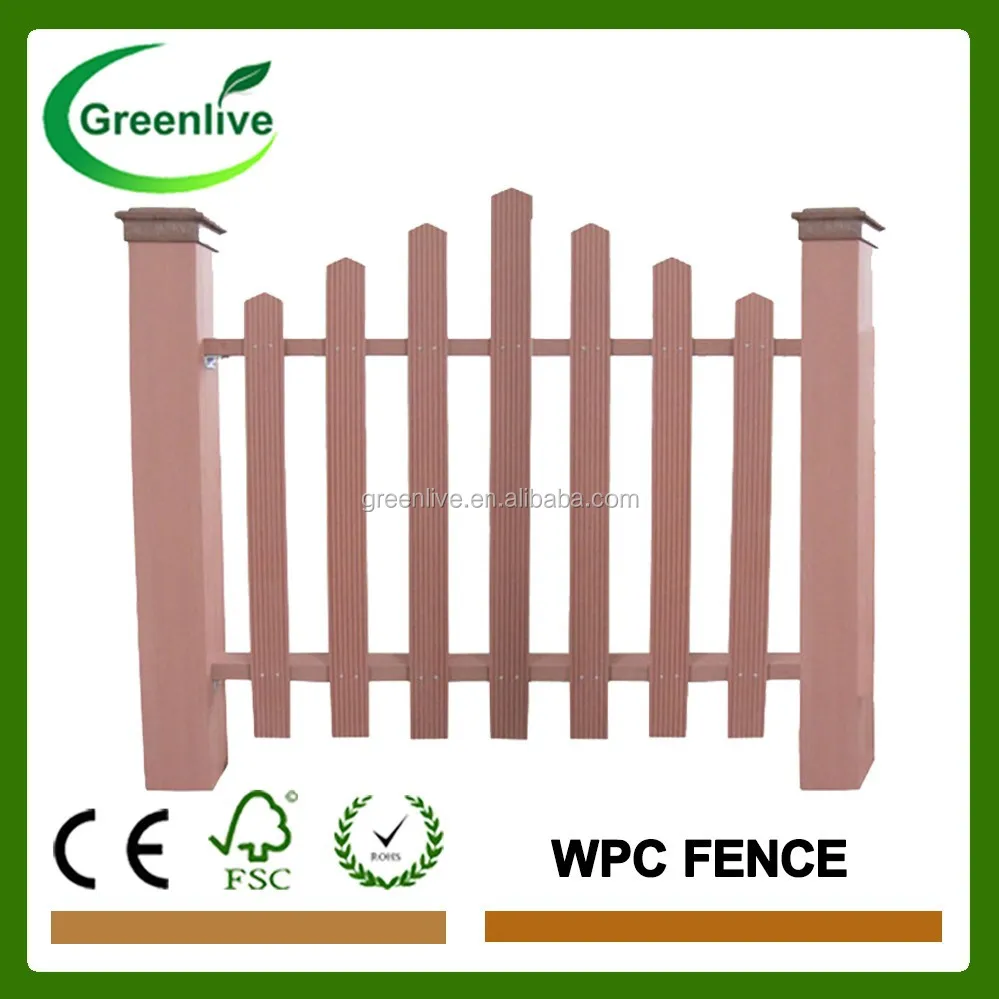 wood plastic composite wpc picket fence
