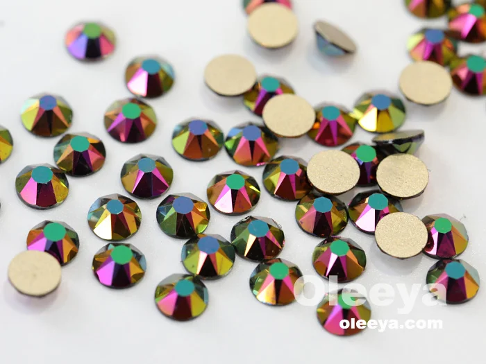 2019 Bling New Colors 2088 16cut SS16 Rose Gold AB Nail Crystals Rhinestones for Nail Art