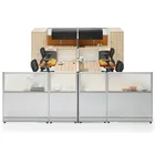 Filing Cabinet Lift Up Swing Door Filing Overhead Cabinet in Workstation