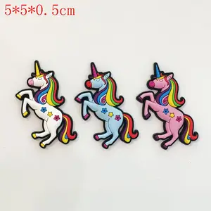 promotional gifts soft unicorn keychain pvc 2d rubber key chian