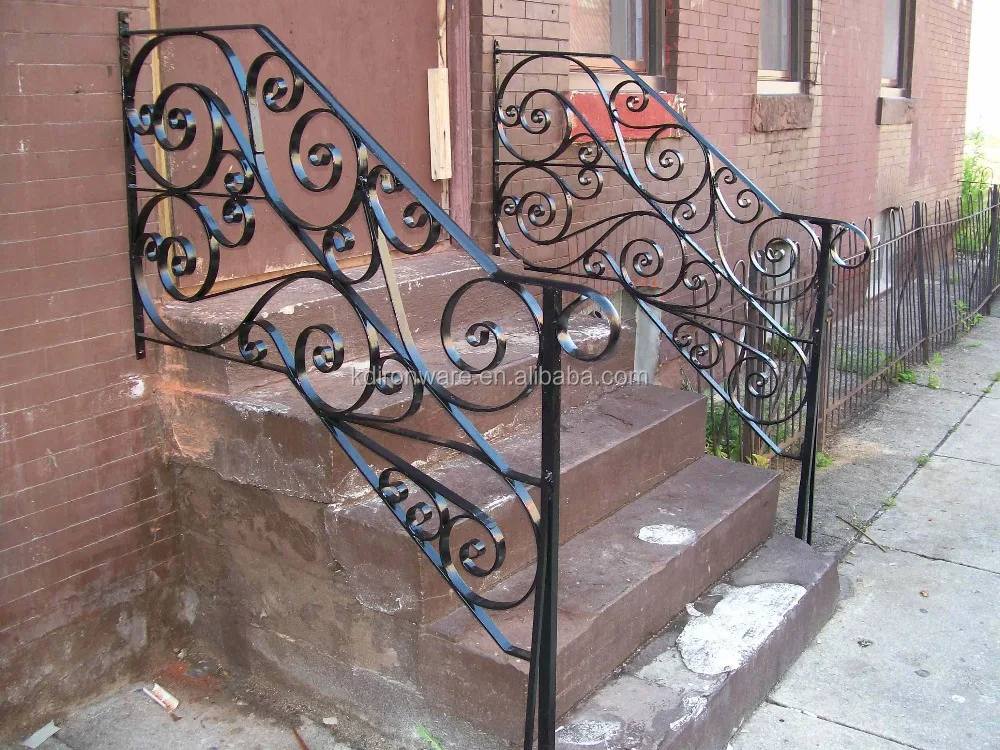 Wrought Iron Railings For Outdoor Stair Steps Lowes Buy Outdoor Stair