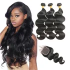 Lsy Wholesale Virgin Brazilian Hair Weave Vendors, 100% Brazilian Human Hair Grade 9A Virgin Hair Extension Bundles With Closure