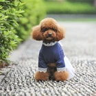 Factory wholesale summer dog clothes stock luxury wedding dog dress
