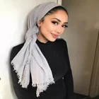 Wholesale cheap arab muslim turkish crinkle cotton hijab