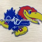 custom die cut self adhesive embossed metal sticker