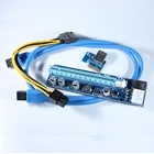 PCI-E 1x to 16x 6pin Riser Powered Adapter Card with 60cm USB 3.0 Extension Cable