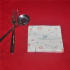 Custom White Paper Printed Dinner Table Napkin