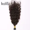 100% brazilian human hair kinky curly 26 inch hot fusion hair extensions