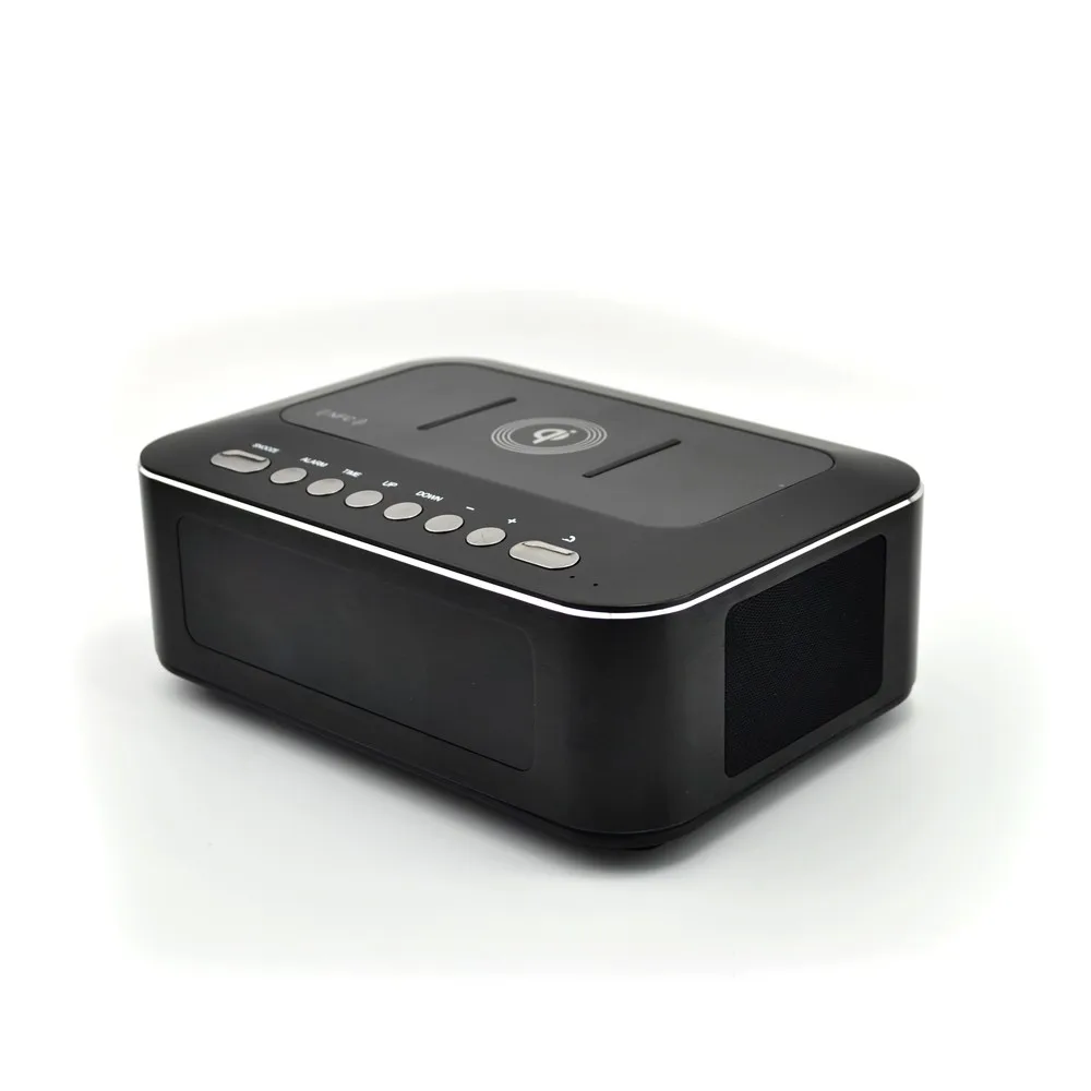 Bluetooth alarm clock radio wireless charger professional audio speaker BTS25 - ANKUX.COM